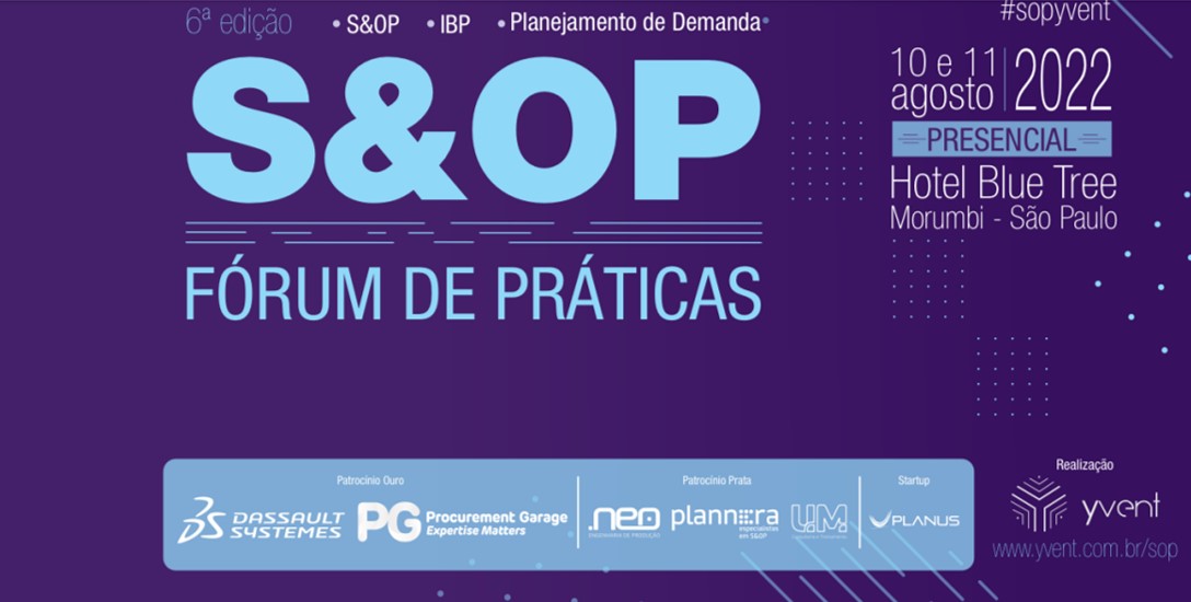 6ª Edição  FÓRUM DE PRÁTICAS EM S&OP - PRESENCIAL